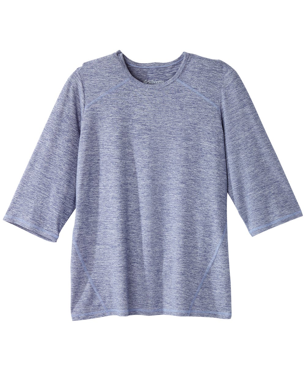 Women's Open Back Active Crew Neck Top