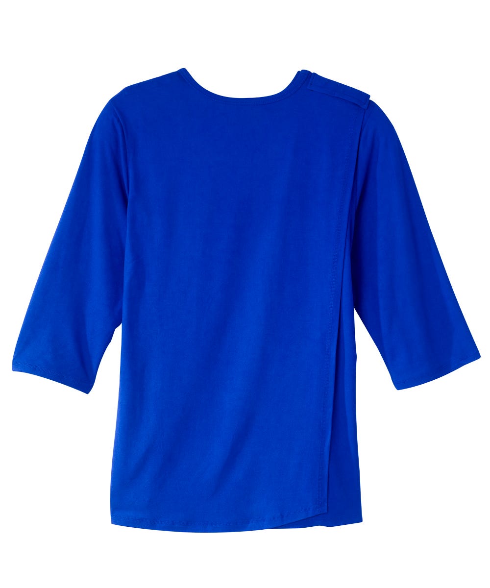 Women's Open Back Active Crew Neck Top
