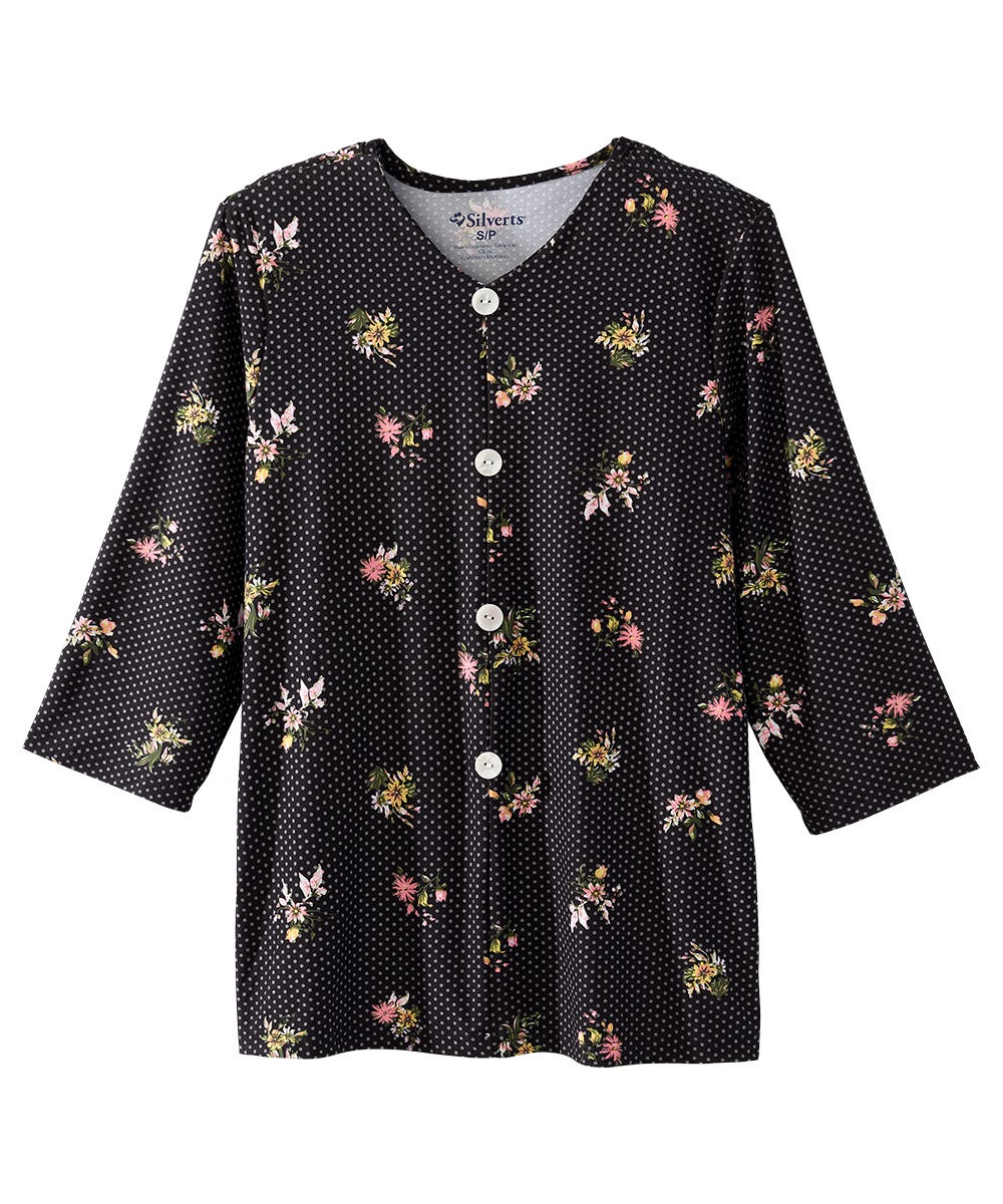Women's Open Back Faux Button Top - Clearance
