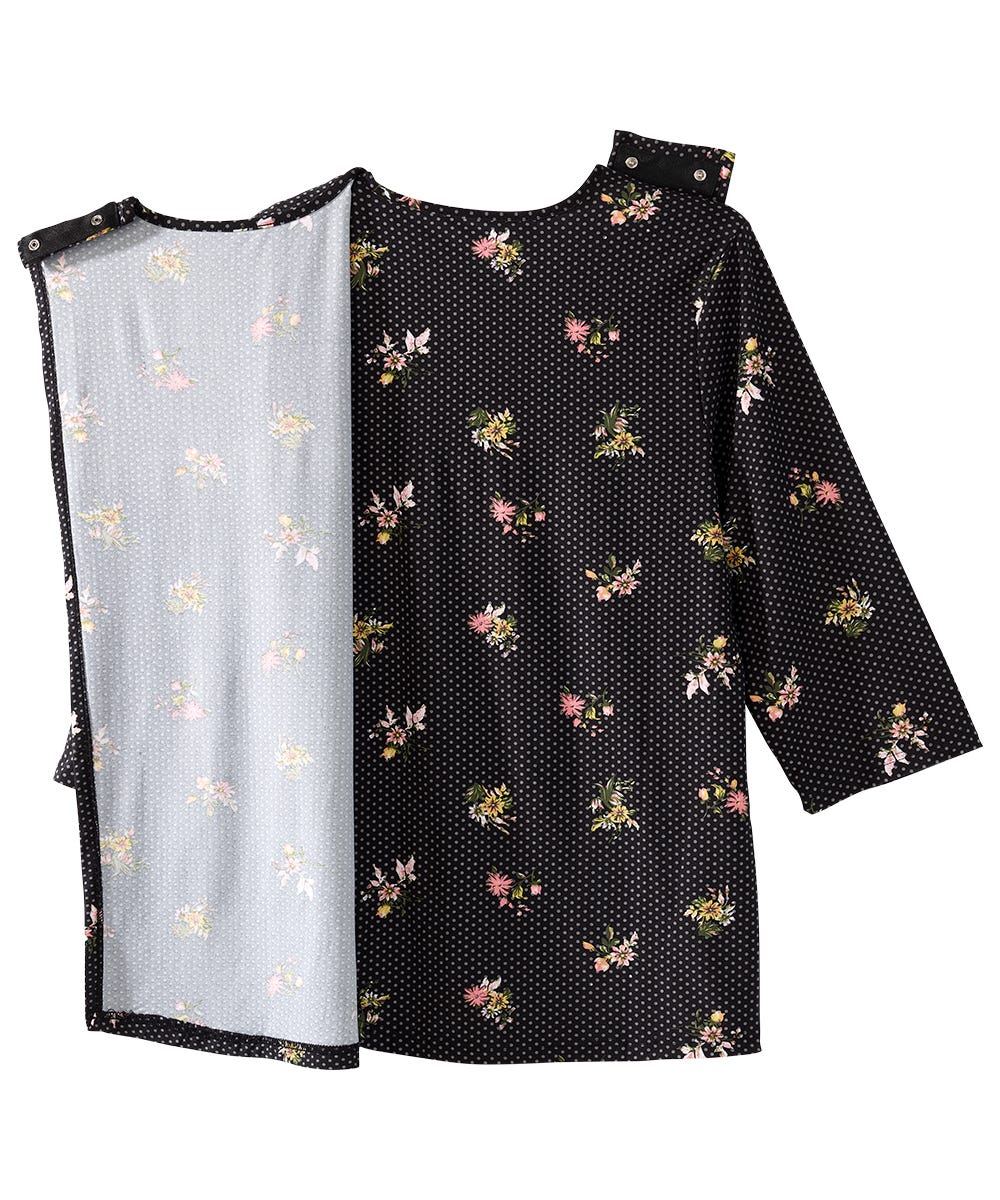 Women's Open Back Faux Button Top - Clearance