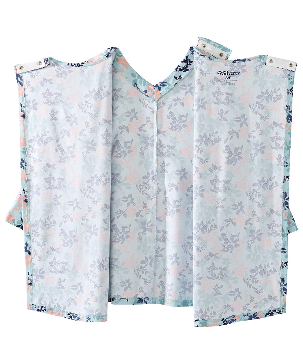 Women's Open Back Faux Button Top