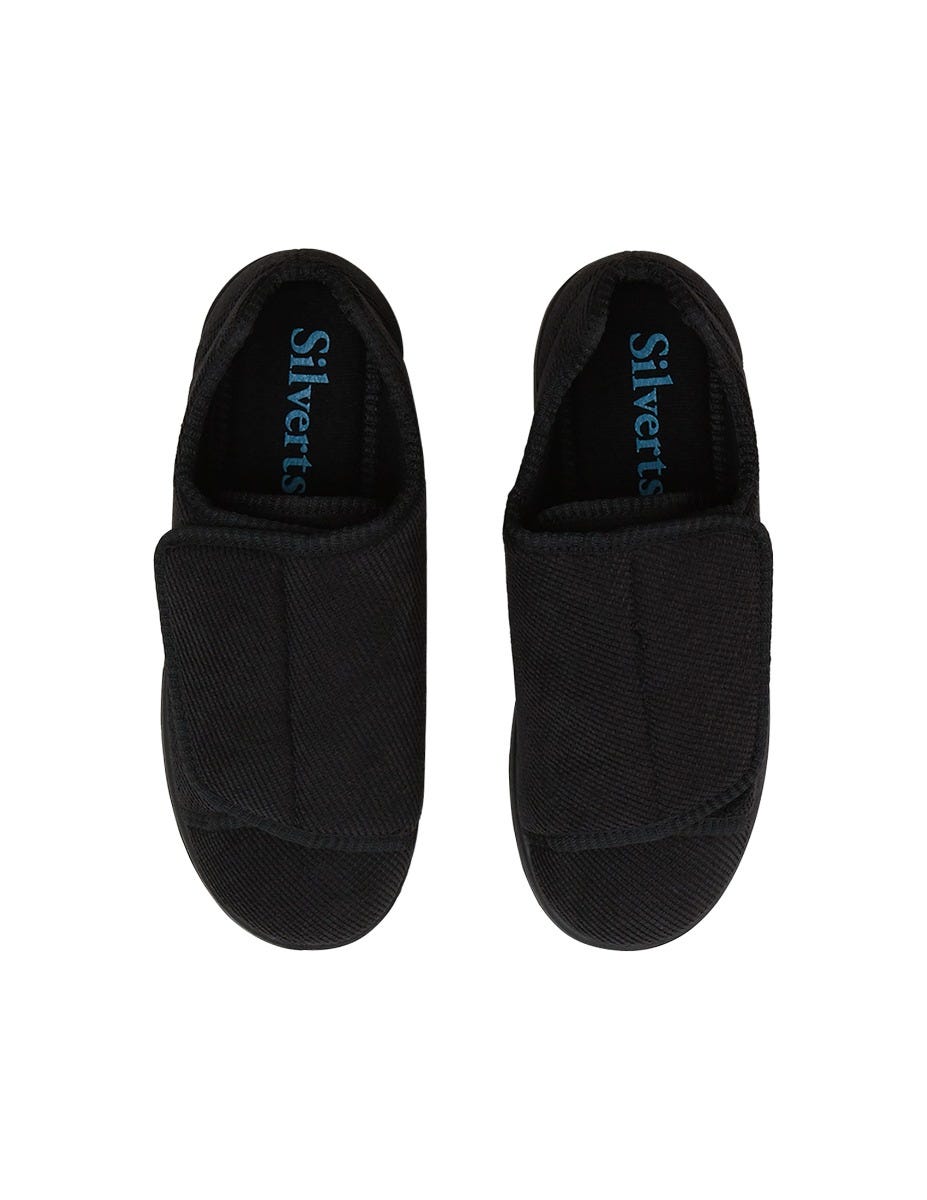 Womens Extra Extra Wide Easy Closure Slippers