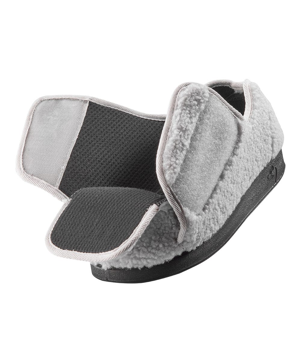 Womens Extra Extra Wide Easy Closure Slippers