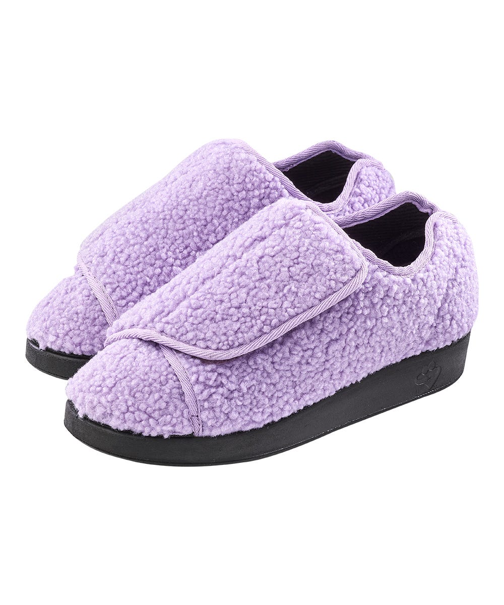 Womens Extra Extra Wide Easy Closure Slippers