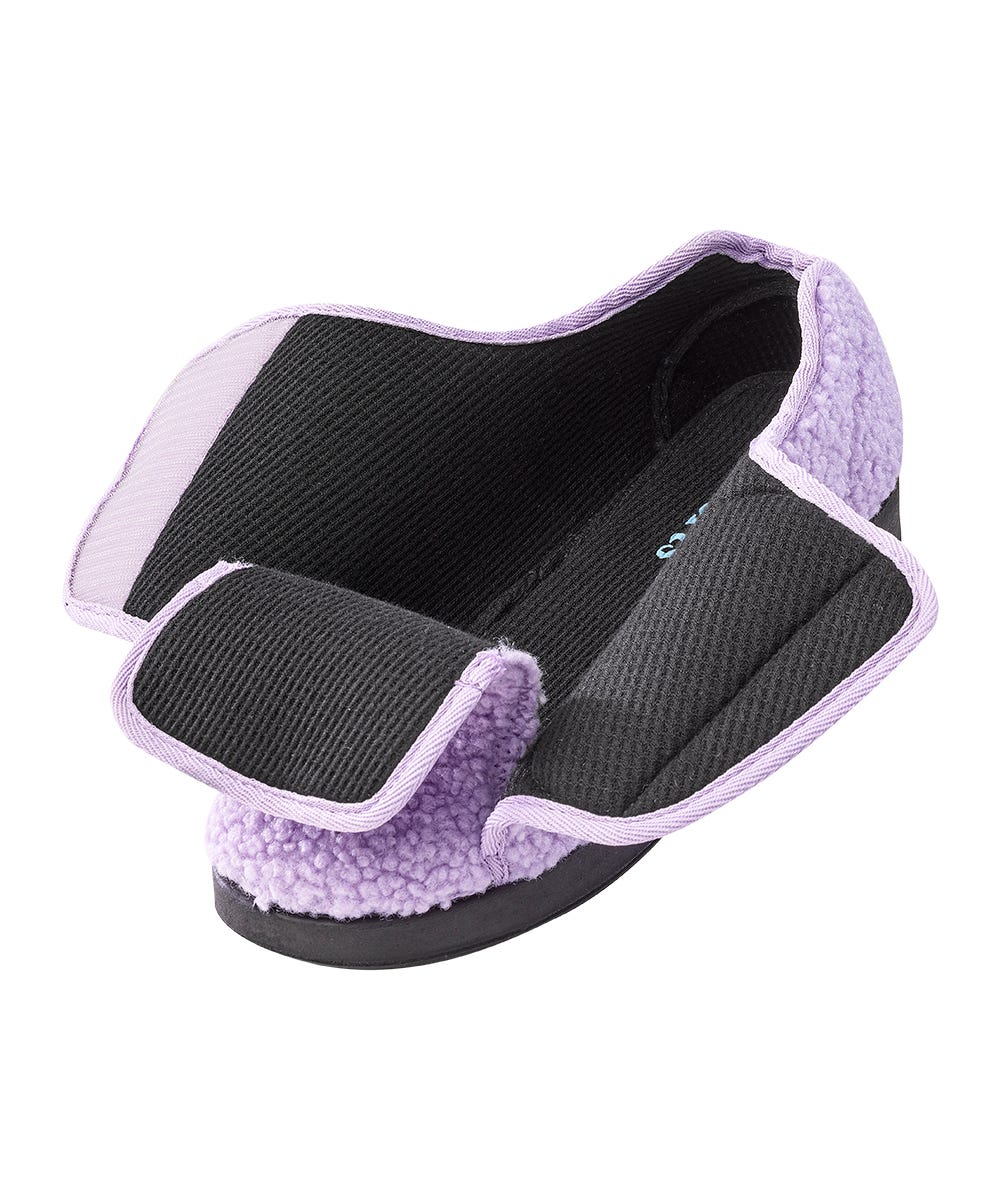 Womens Extra Extra Wide Easy Closure Slippers