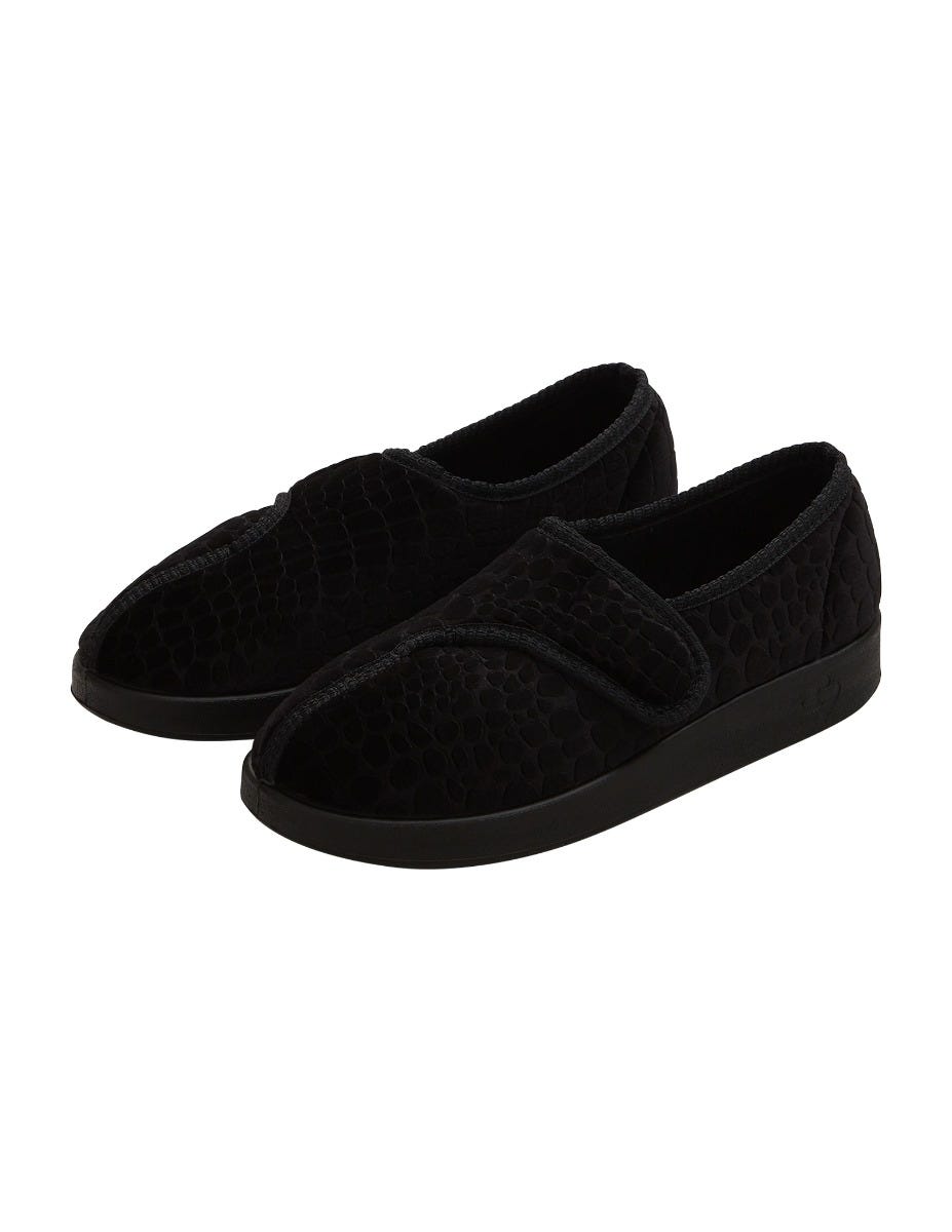 Women's Extra Wide Easy Closure Comfort Slipper