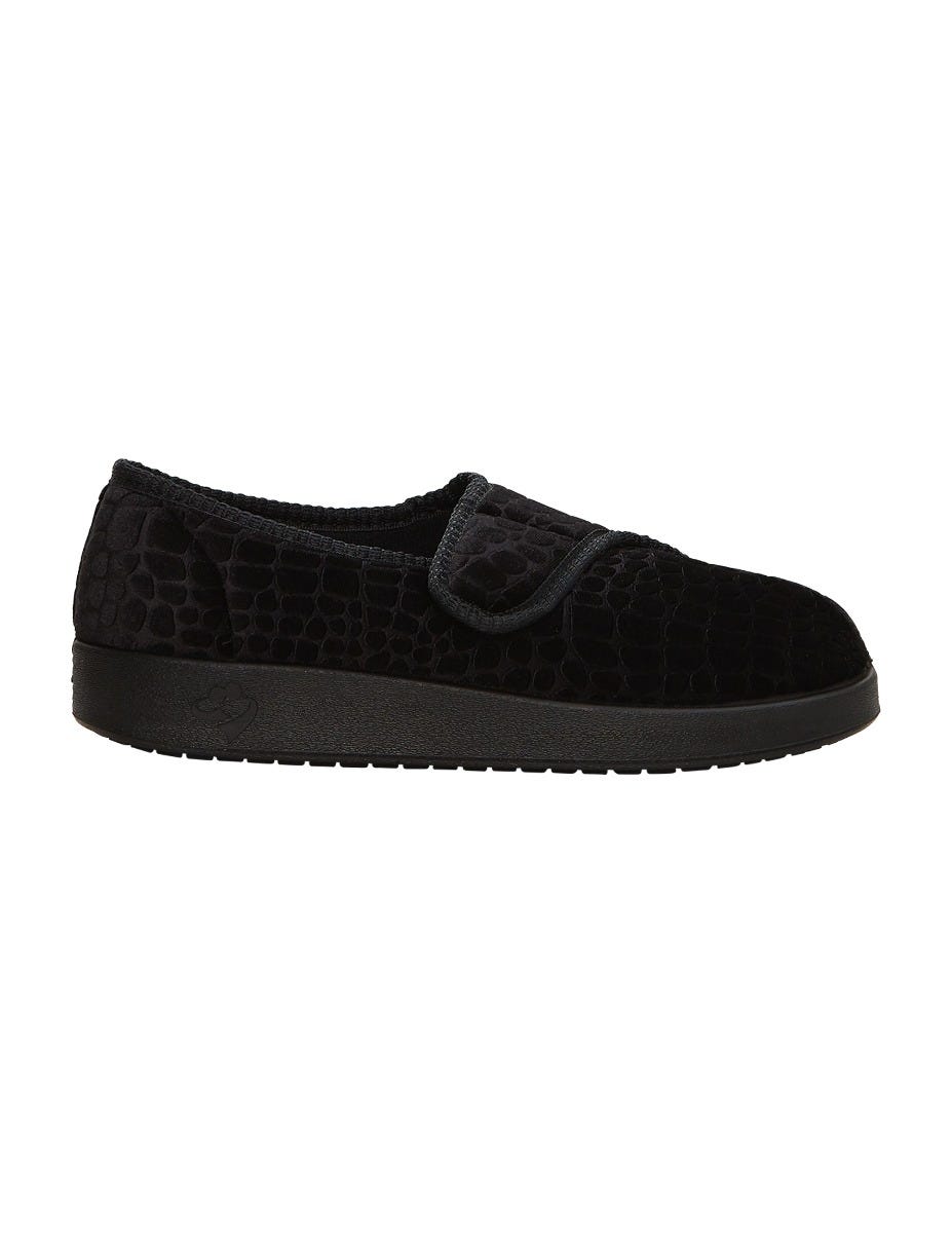Women's Extra Wide Easy Closure Comfort Slipper