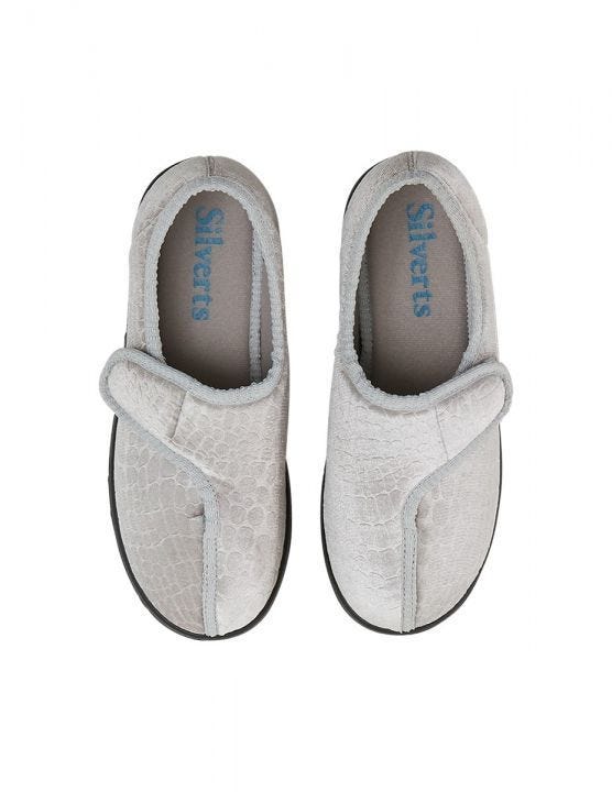 Women's Extra Wide Easy Closure Comfort Slipper