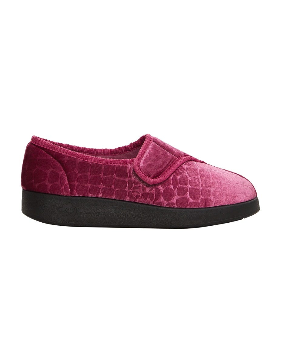 Women's Extra Wide Easy Closure Comfort Slipper