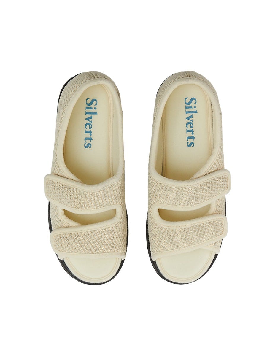 Womens Easy Closure Sandal for Indoors & Outdoors