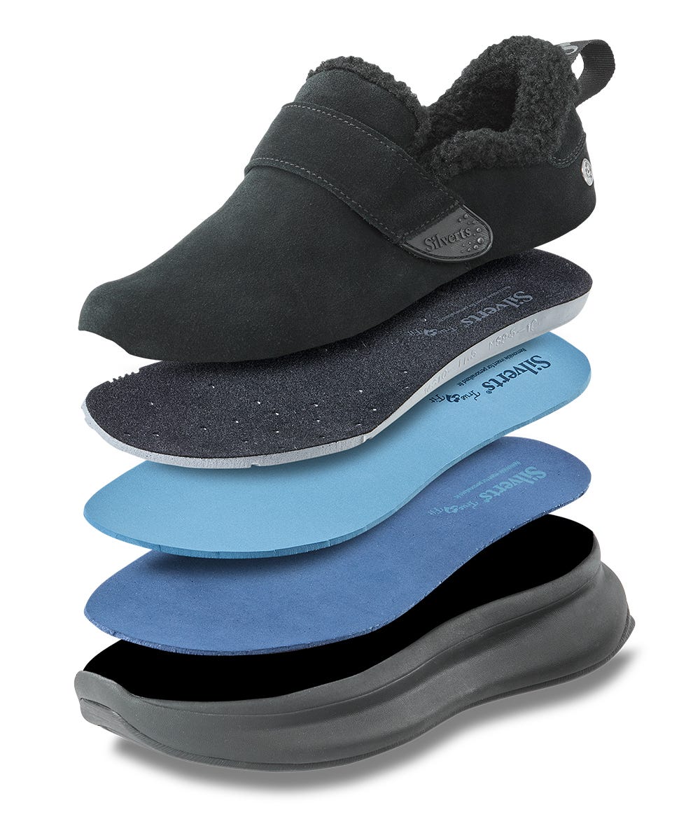 Women's Extra Wide Comfort Shoes with Sherpa Lining