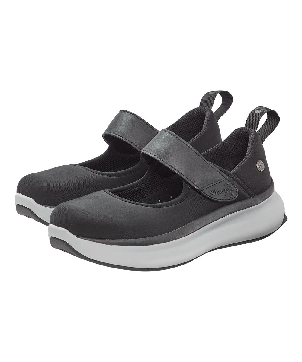 Women's Extra Wide Mary Jane Walking Shoes with Easy Touch