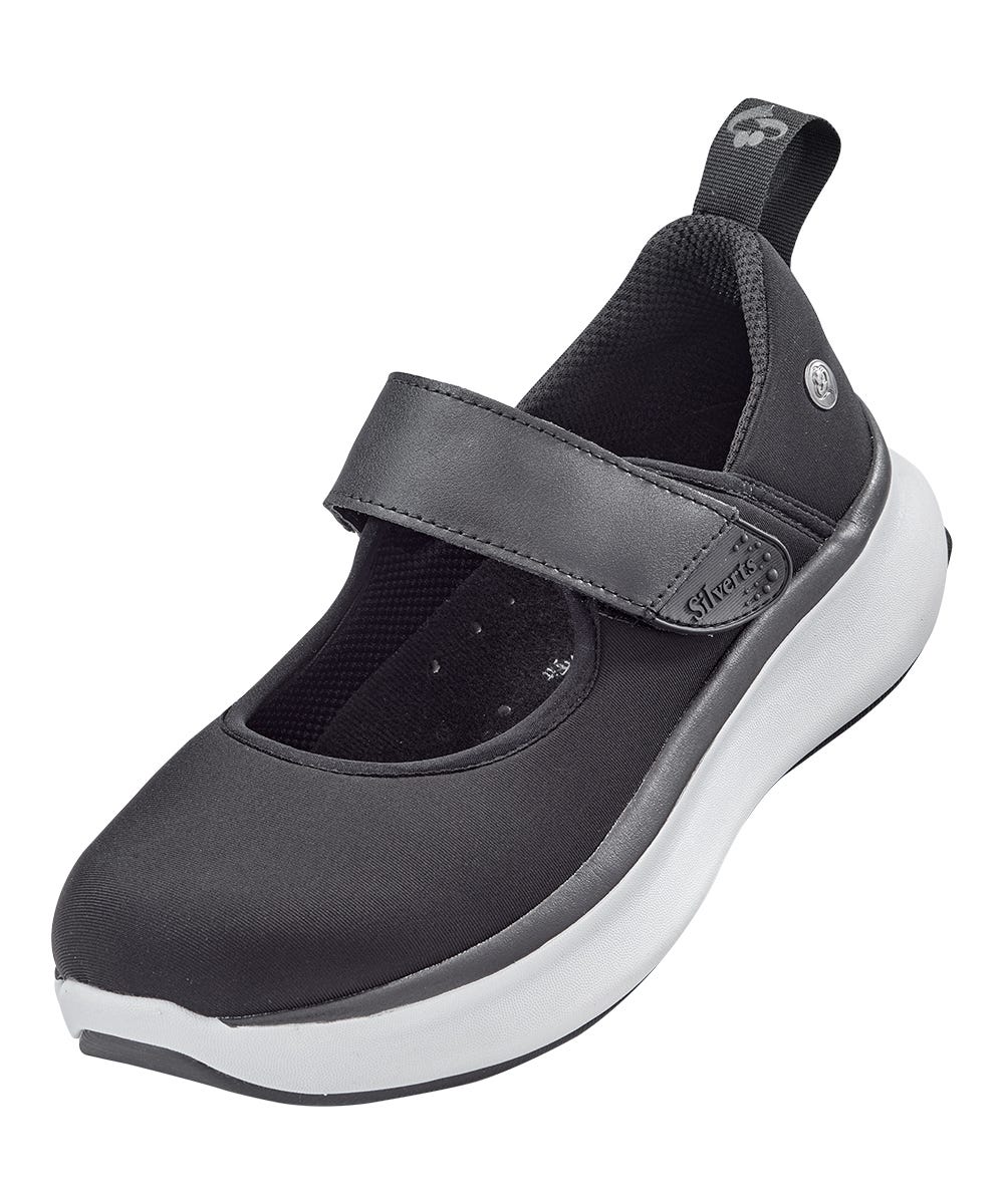 Women's Extra Wide Mary Jane Walking Shoes with Easy Touch