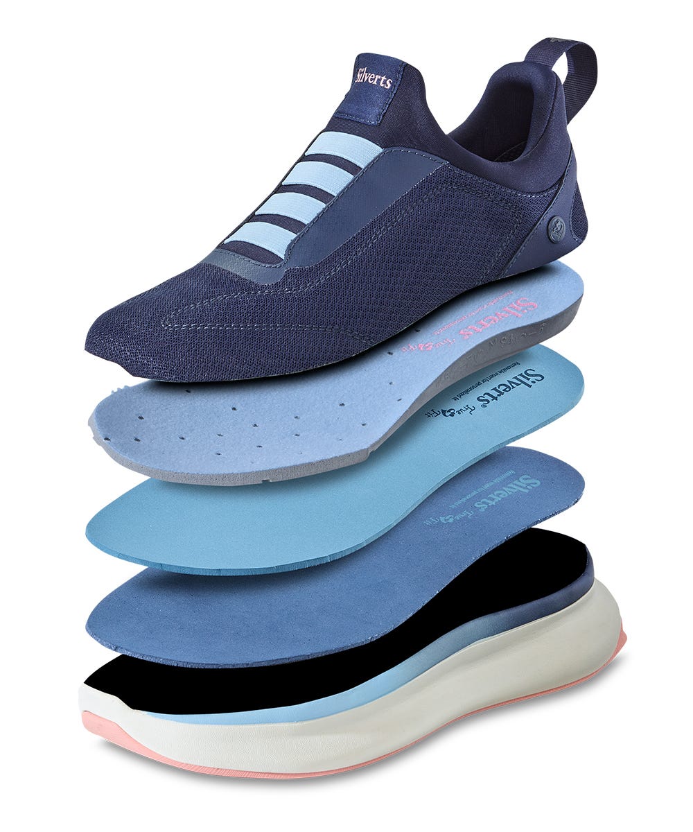 Women's Extra Wide Comfortable Slip On Sneakers Without Laces