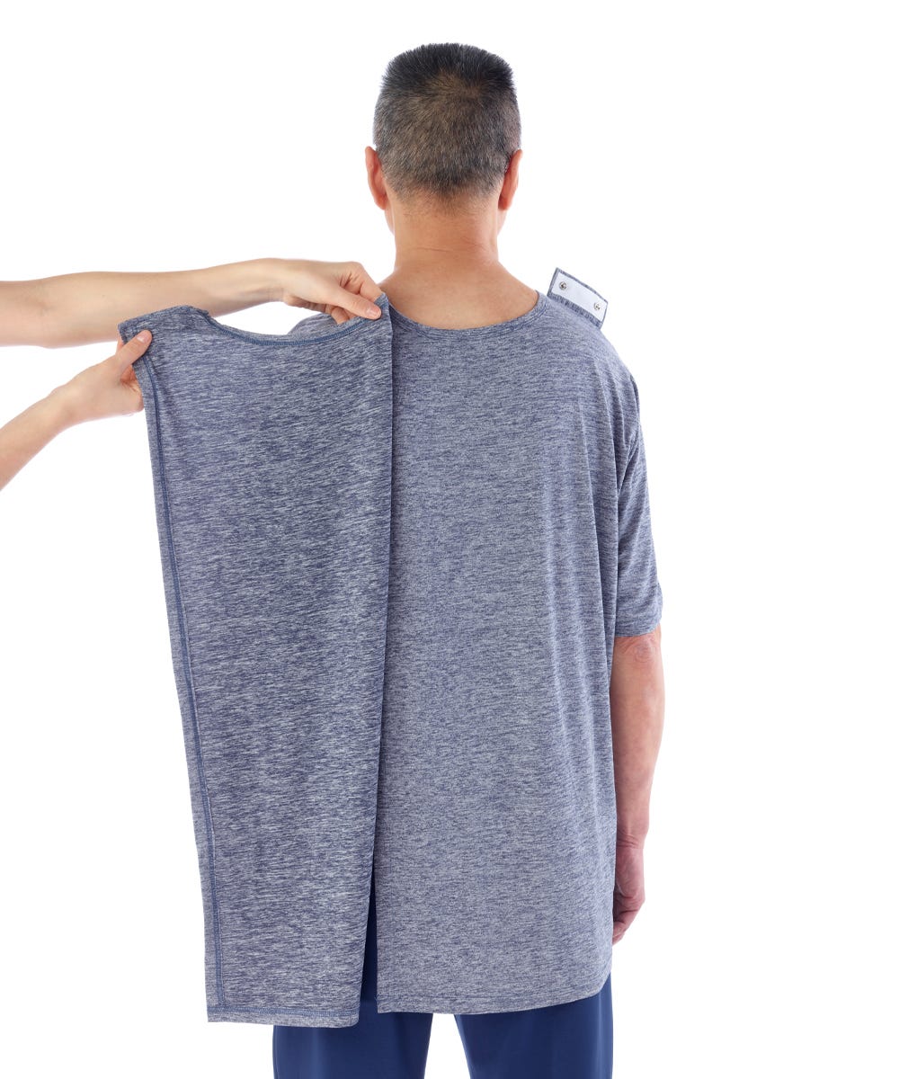 Men's Open Back V-Neck Pocket T-Shirt