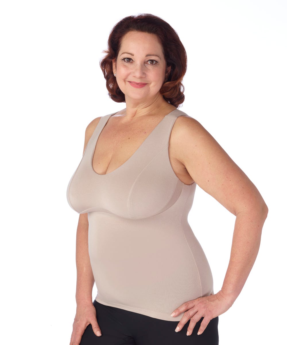 Women's Adaptive Wire-Free Bra Camisole by Breast Nest (Cups DD-HH) - Clearance