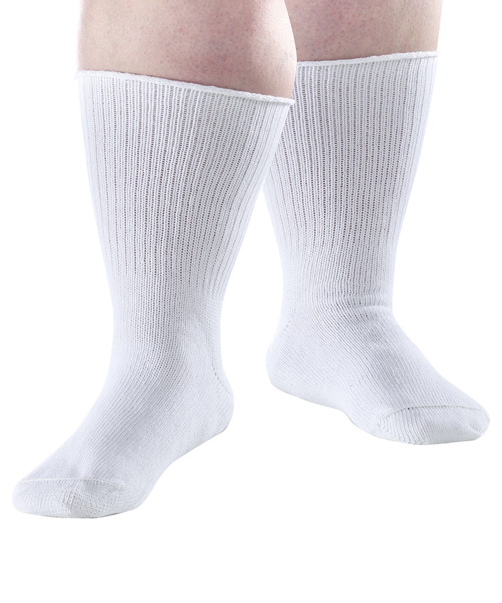 Diabetic Socks For Men – Wide Elastic-Free Cotton Socks For Swollen Feet & Neuropathy (UK 6-11)