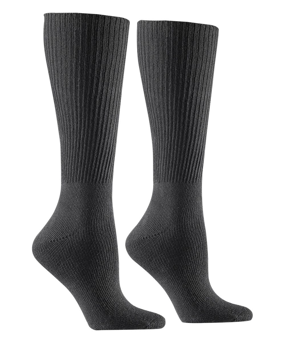 2 Pack Diabetic Soft Cotton Socks Black