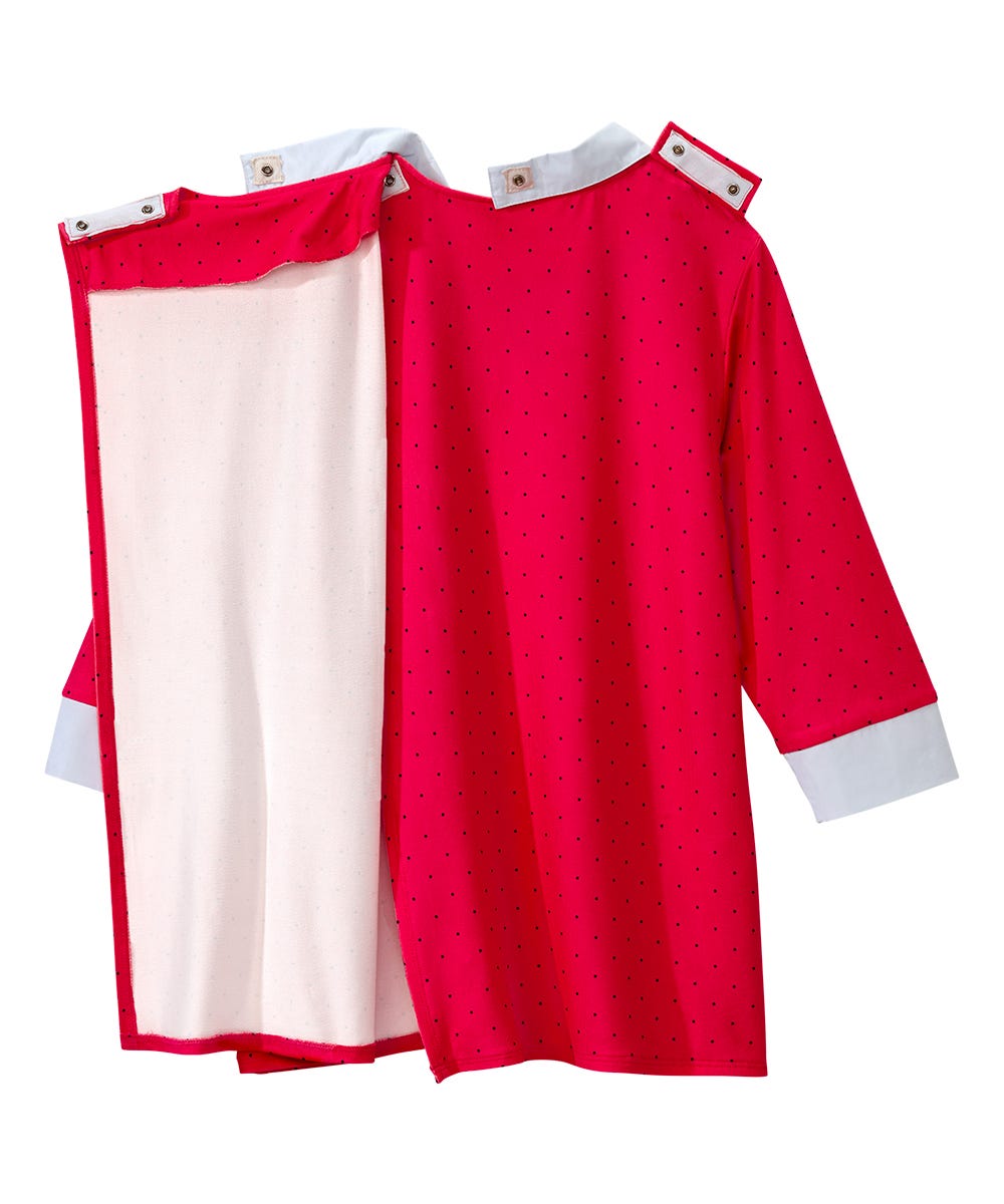 Women's Open Back 3/4 Sleeve Collared Top