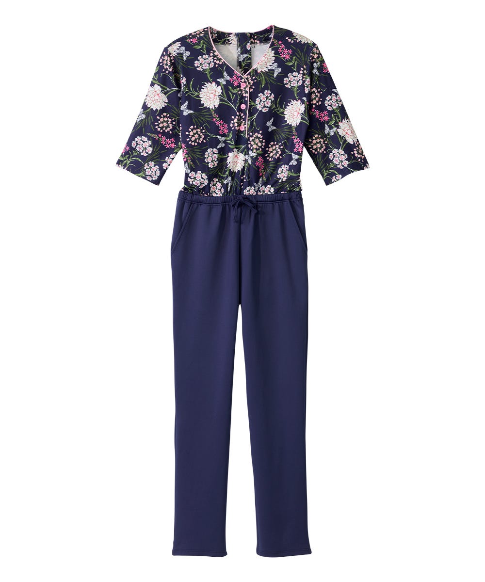 Women's Stay Dressed Jumpsuit with Henley Top