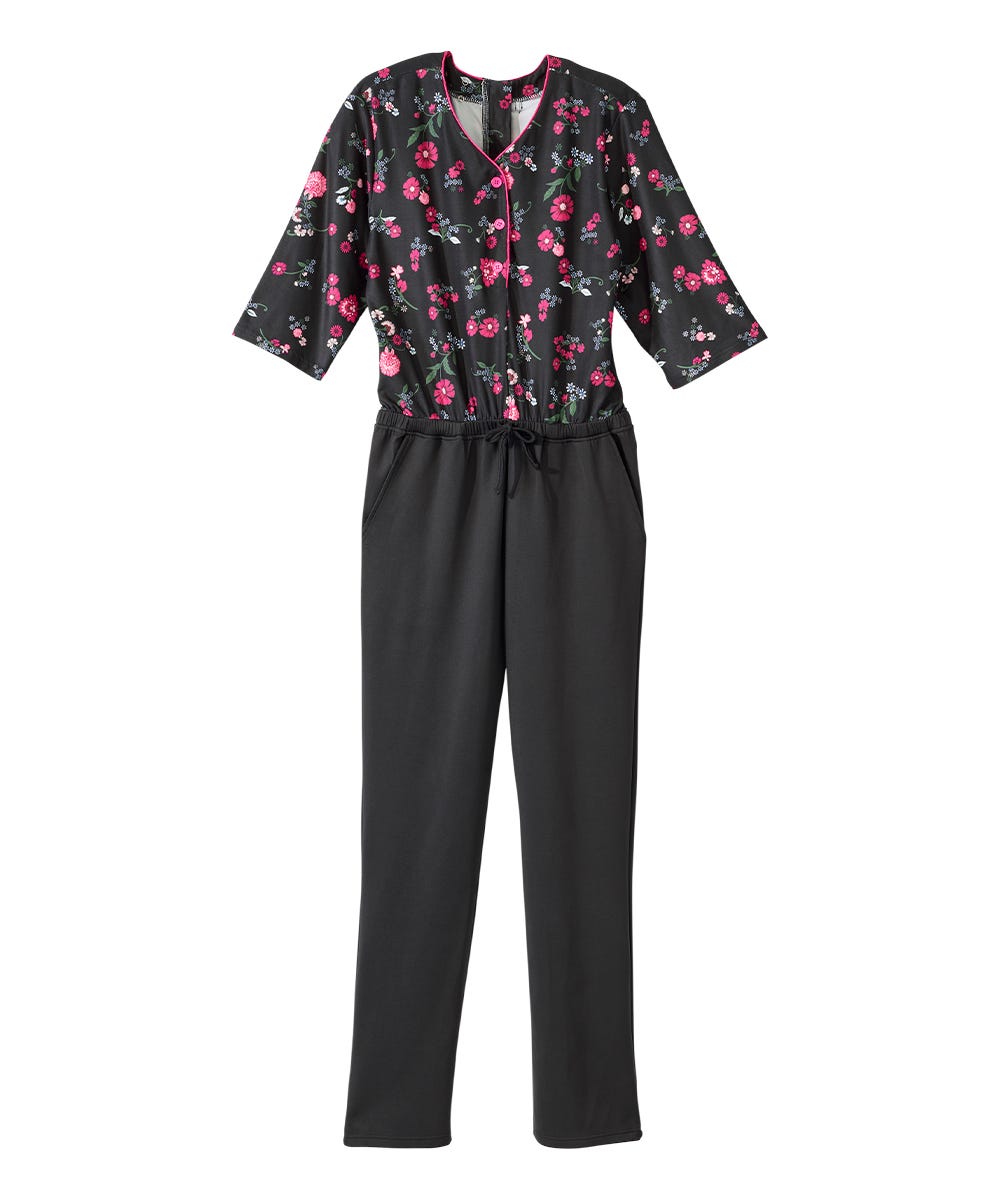 Women's Stay Dressed Jumpsuit with Henley Top
