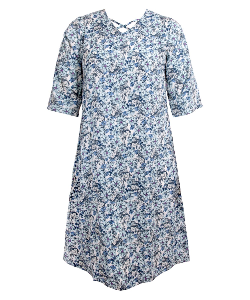 Womens Decorative Neck Adaptive Dress