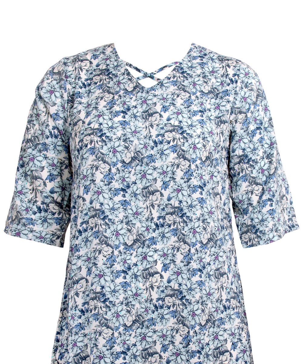 Womens Decorative Neck Adaptive Dress