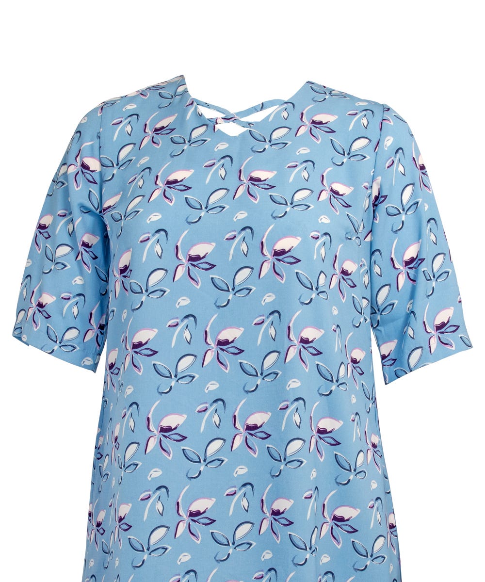 Womens Decorative Neck Adaptive Dress