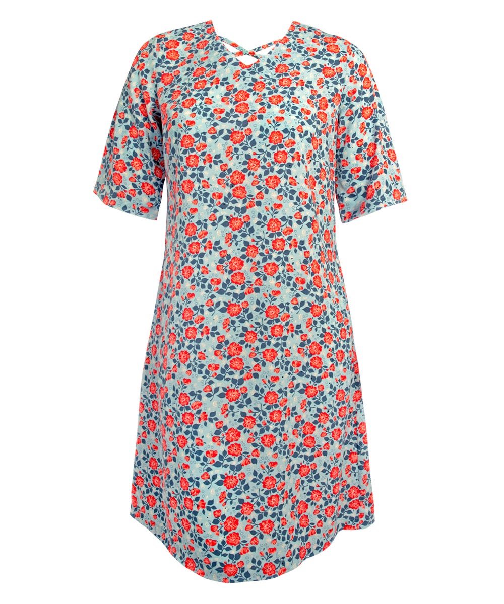 Womens Decorative Neck Adaptive Dress