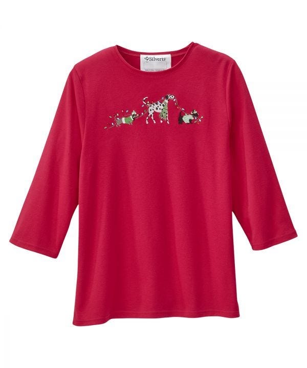 Women's Open Back Seasonal Print Top