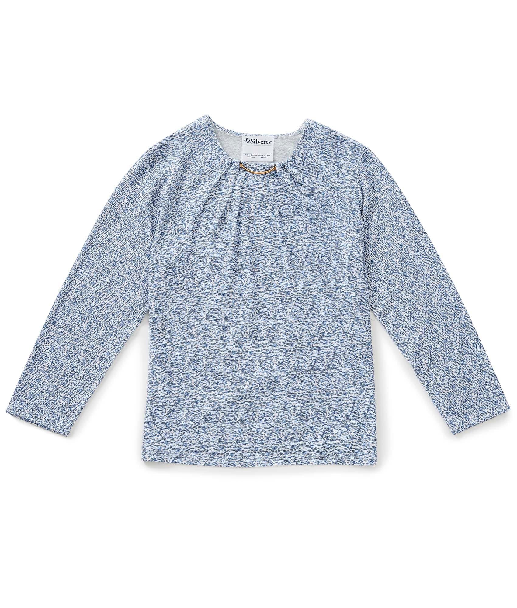 Women's Long Sleeve Open Back Sweater Knit Top - Clearance
