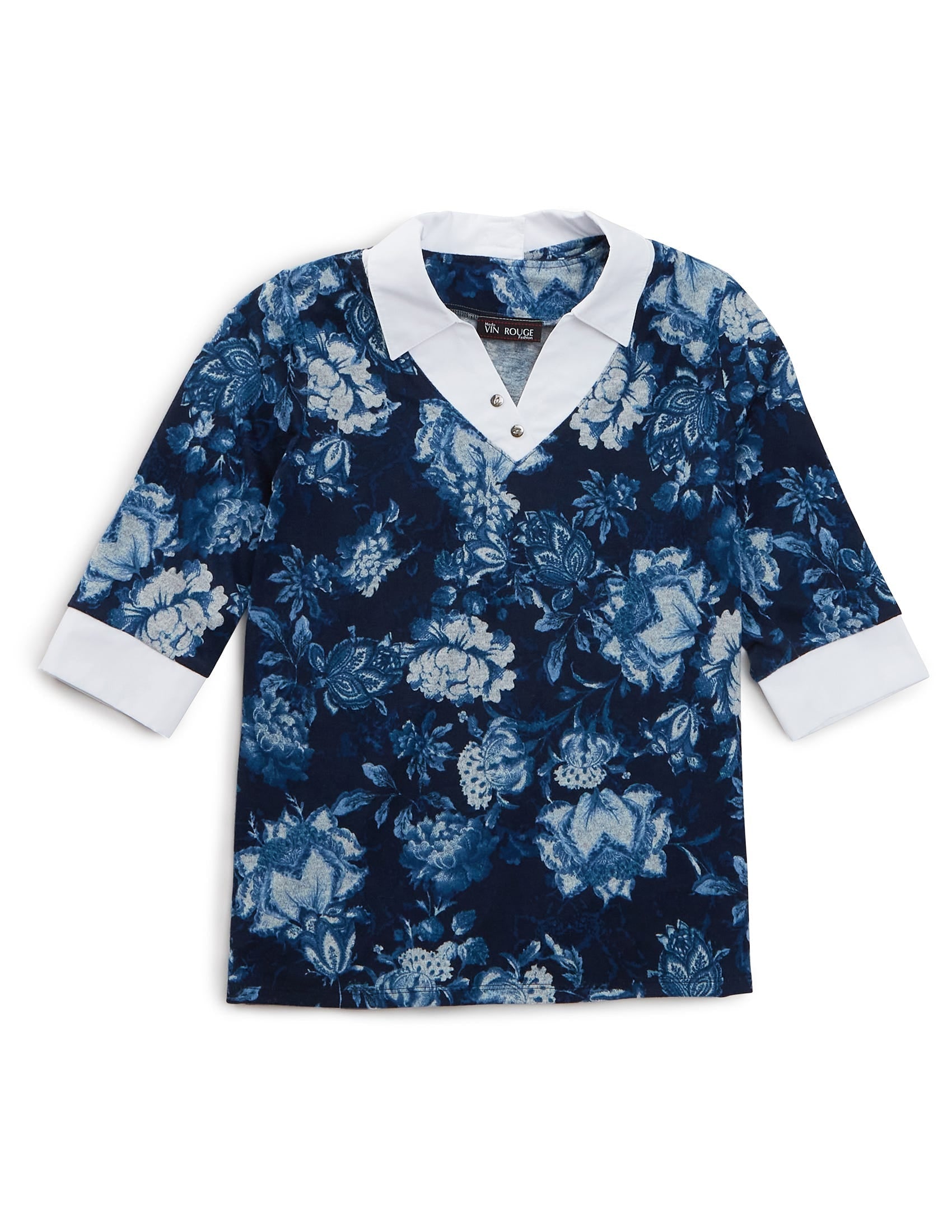 Women's Open Back Collared Top