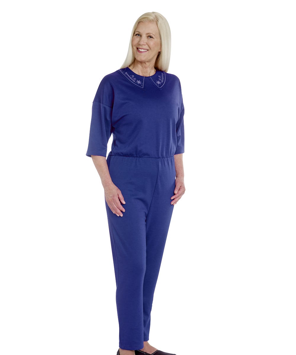 Women's Stay Dressed Jumpsuit with Full Back Zip