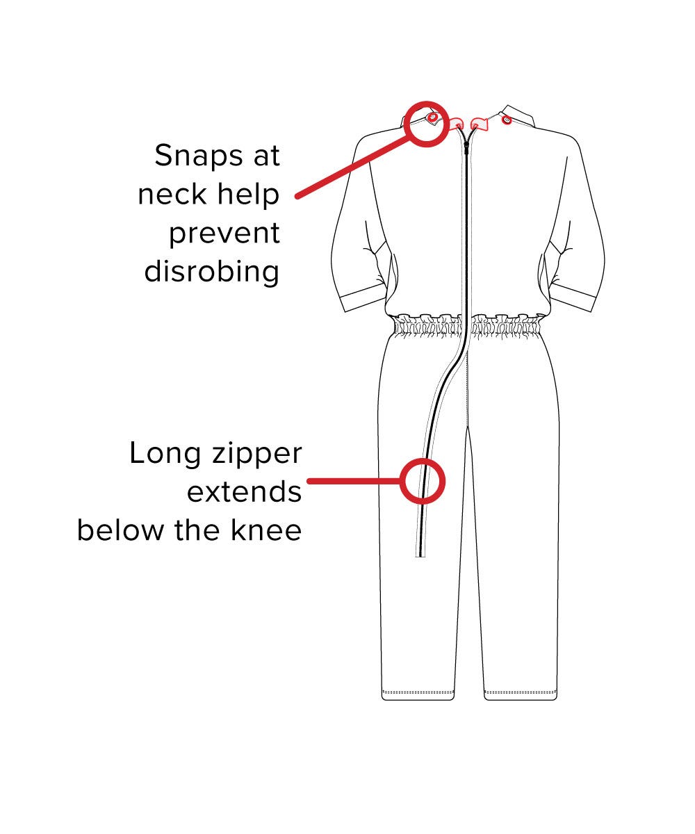Women's Stay Dressed Jumpsuit with Full Back Zip