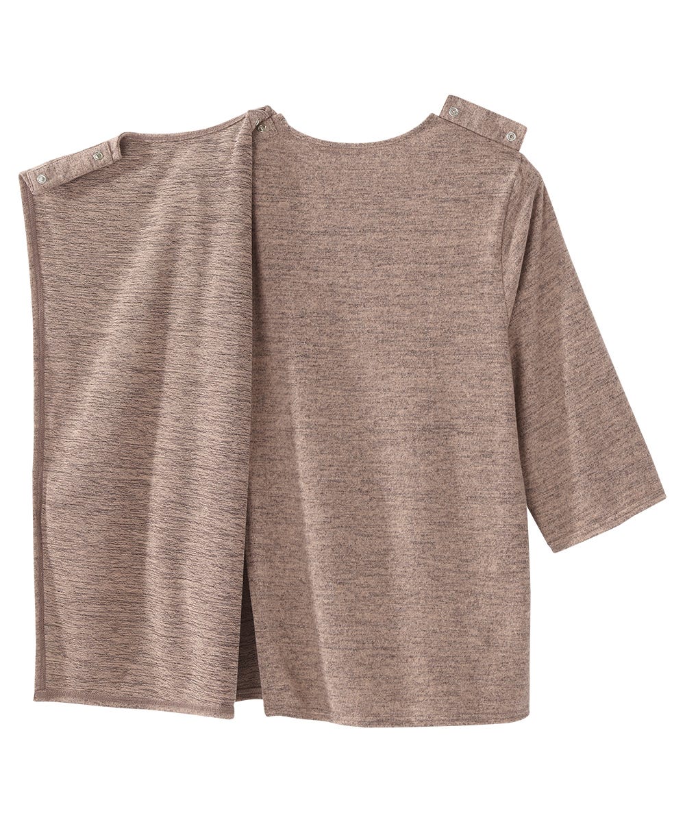Women's Open Back 3/4 Sleeve Soft Top - Clearance