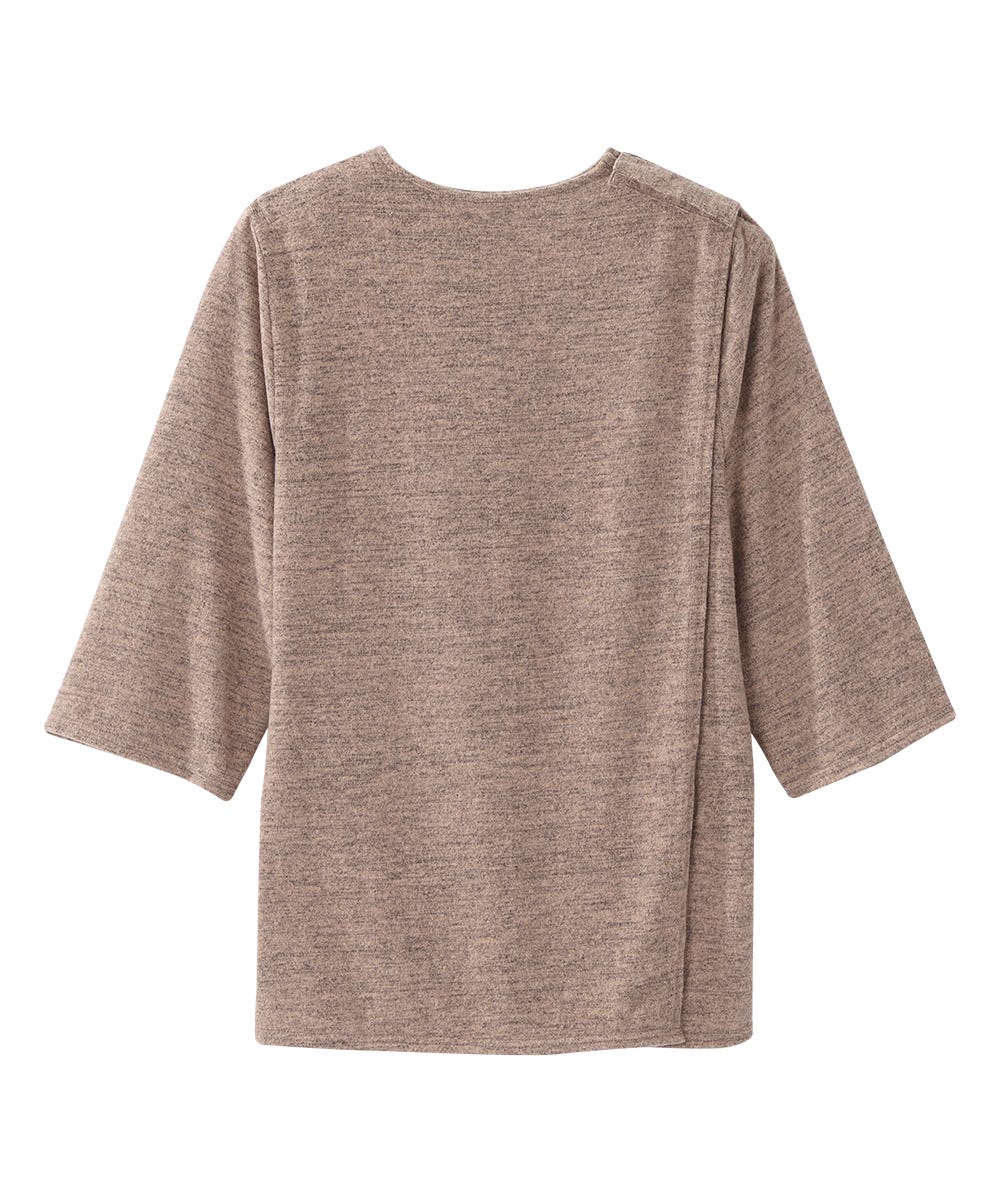 Women's Open Back 3/4 Sleeve Soft Top - Clearance