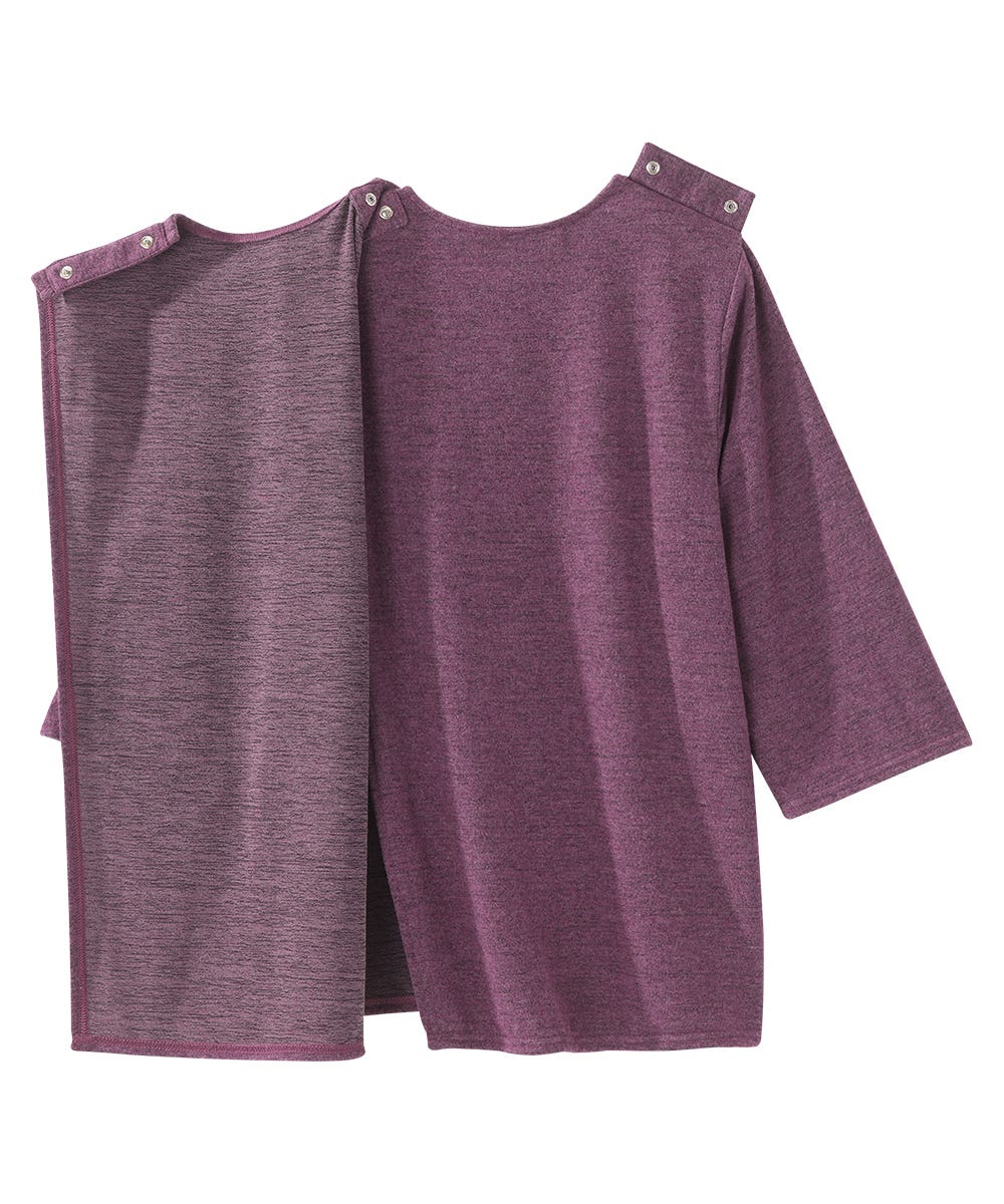 Women's Open Back 3/4 Sleeve Soft Top - Clearance