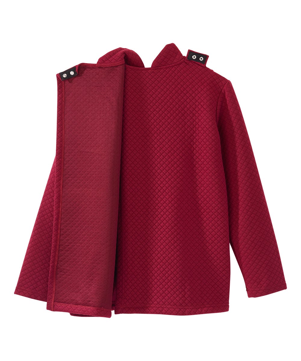 Women's Easy Dressing Open Back Half Zip Track Suit Top - Clearance