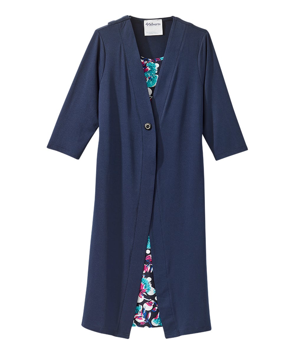 Women's Open Back Twofer Dress