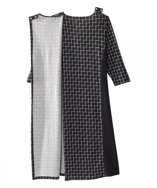 Women's Stylish Color Block Open Back Dress