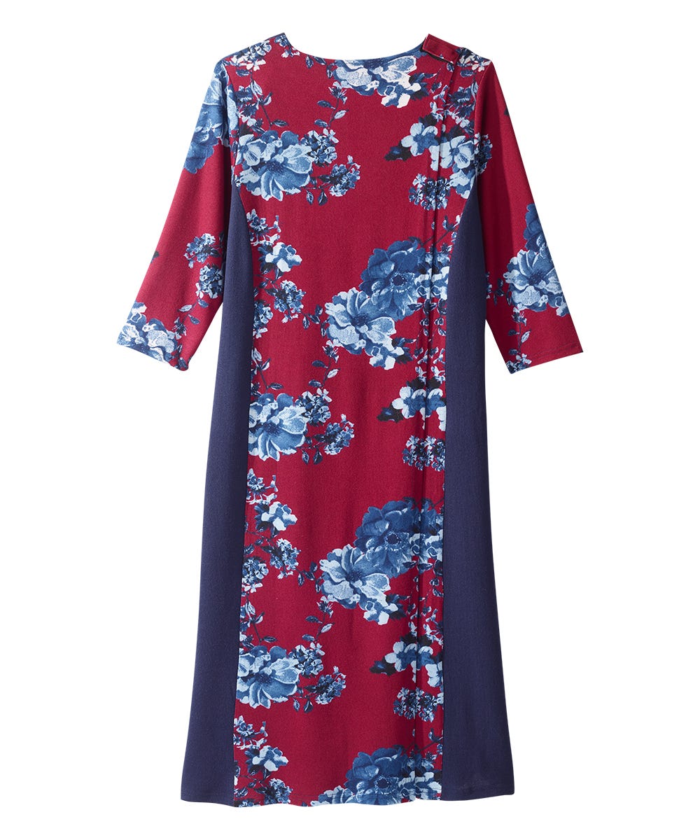 Women's Stylish Color Block Open Back Dress
