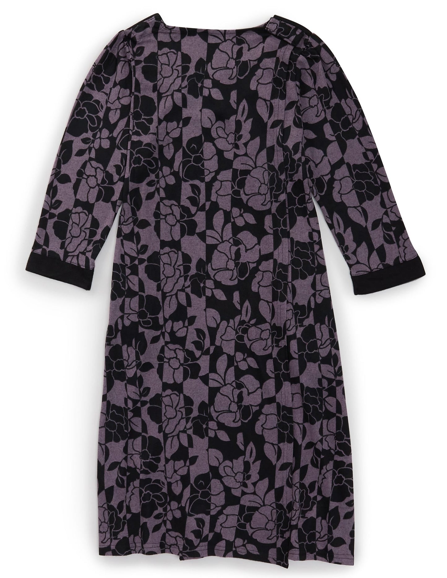 Women's Open Back Sweater Knit Dress Diamond Neckline - Clearance