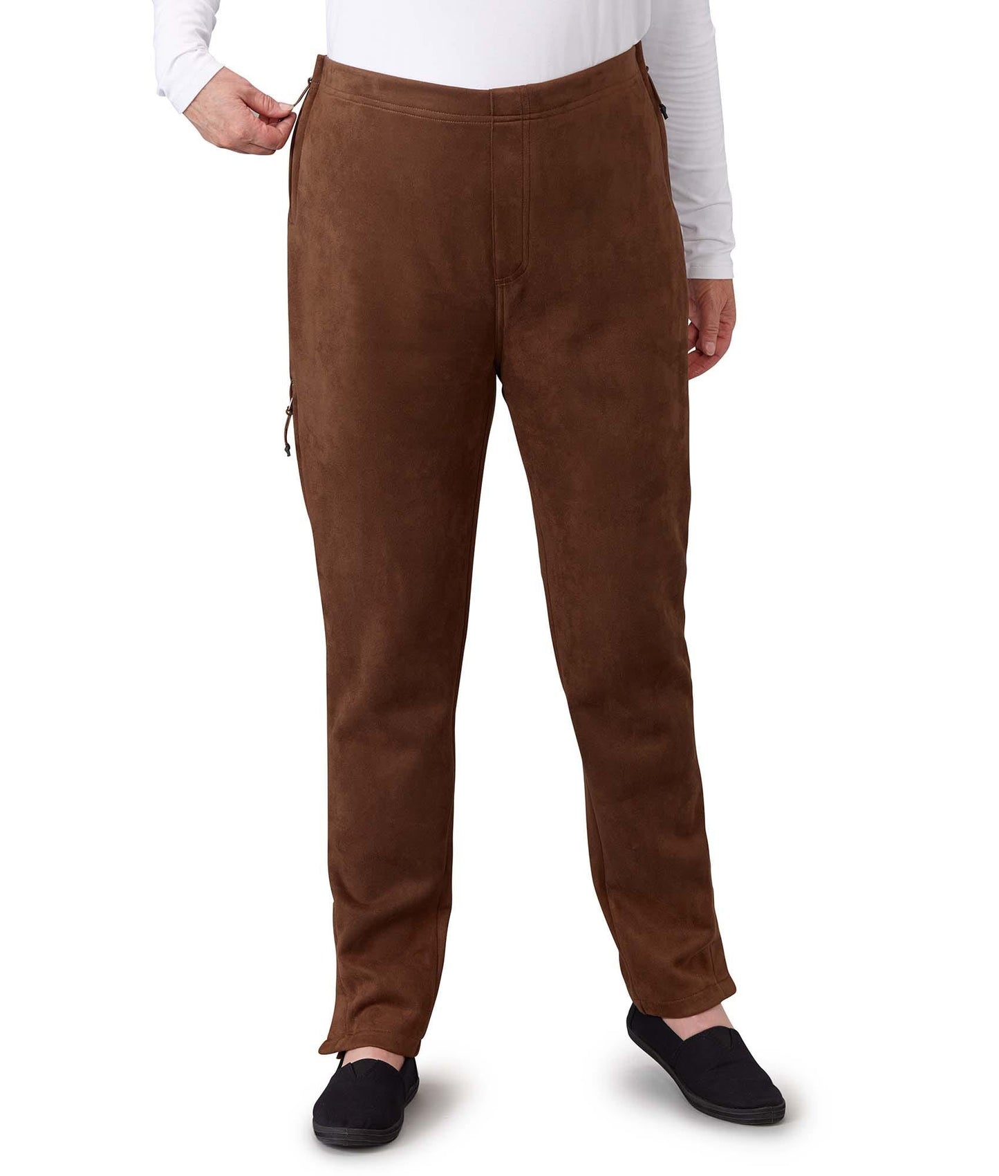 Women's Assisted Dressing Side Zip Pant with Pull Tabs