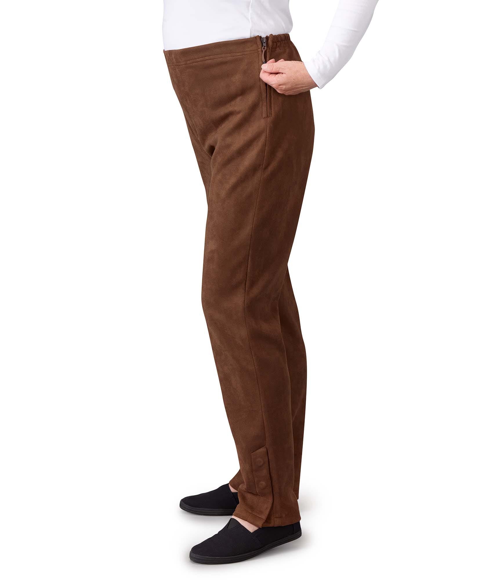 Women's Assisted Dressing Side Zip Pant with Pull Tabs