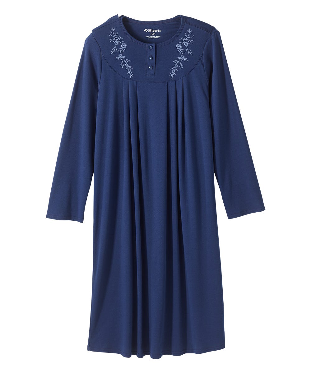 Women's No Peek Hospital & Home Care Long Sleeve Gown