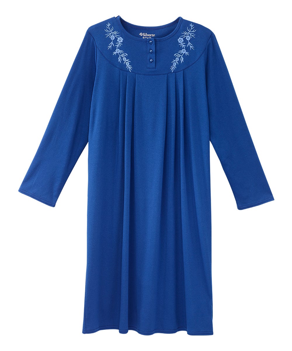 Women's No Peek Hospital & Home Care Long Sleeve Gown