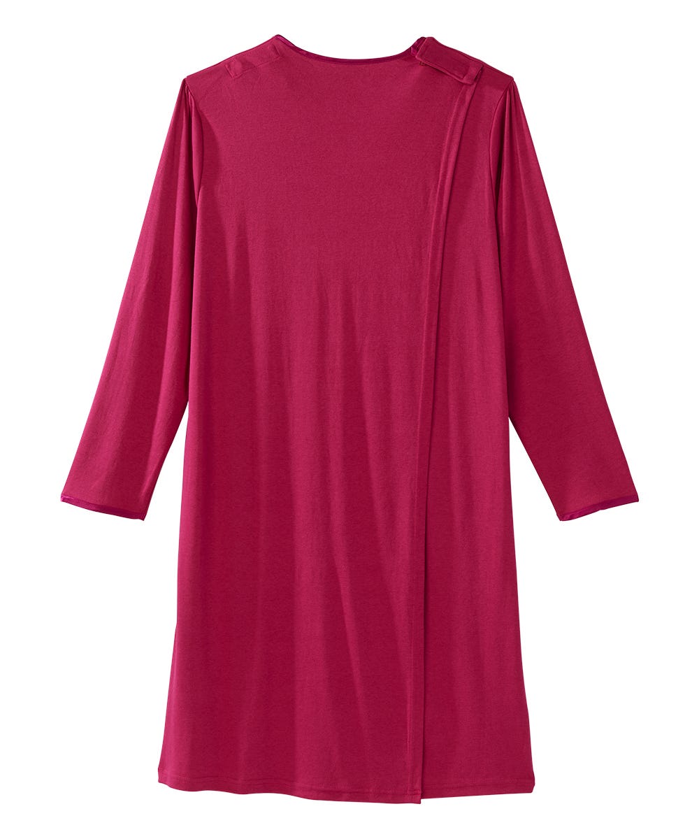 Women's Soft Bow Open Back Nightgown