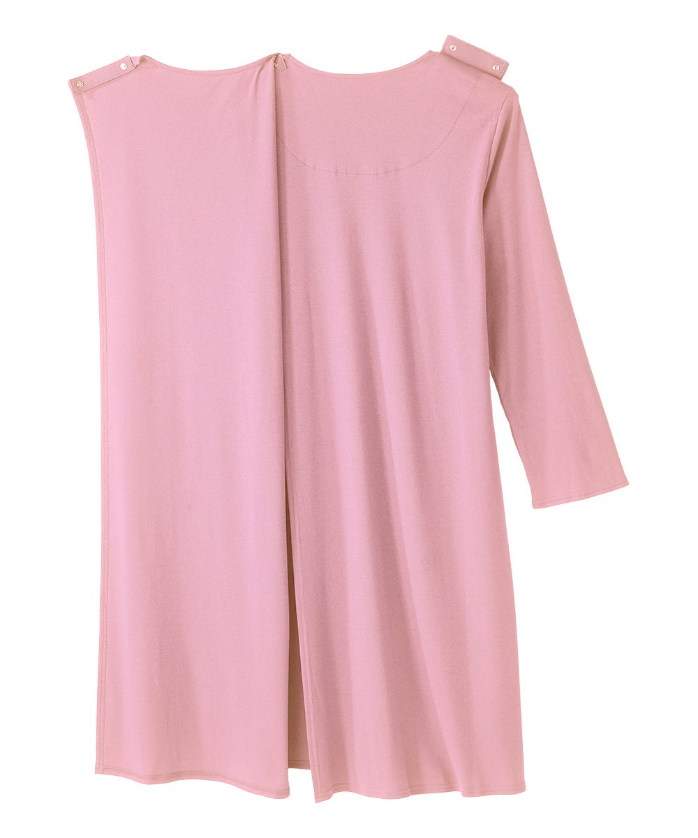 Women's No Peek Hospital & Home Care Gown with Lace Neckline - Clearance