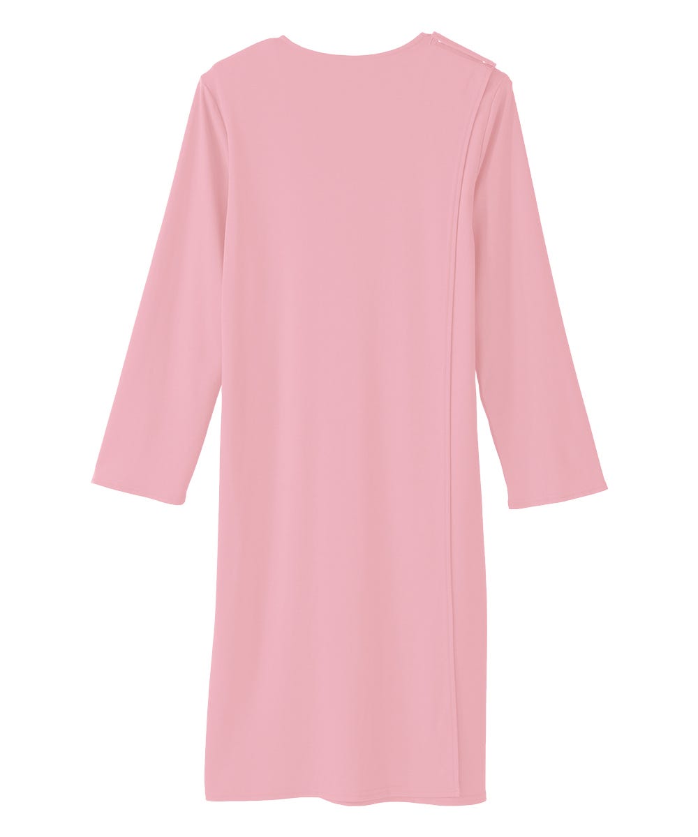 Women's No Peek Hospital & Home Care Gown with Lace Neckline - Clearance