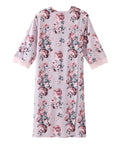 Women's Open Back V-Neck Lace Trim Nightgown